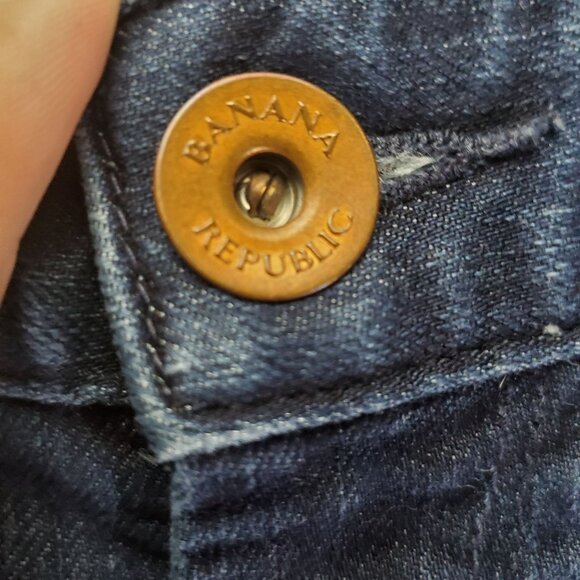 Banana Republic Jeans Womens Size 26 Blue Skinny Straight Stretch Mid-Rise Denim - Picture 9 of 12